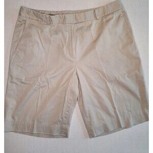 Brooks Brothers 346 Chino Bermuda Shorts Stretch Women 14 tan